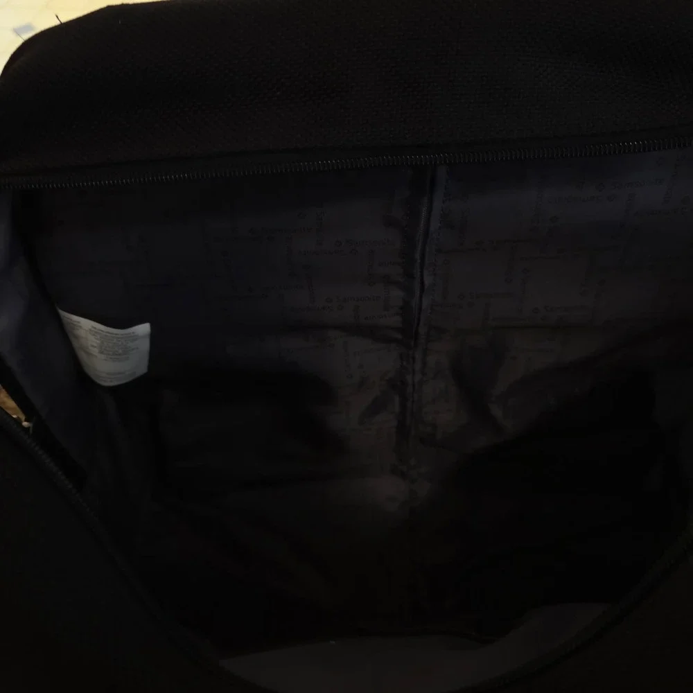 Samsonite Rolling Laptop Bag Black Nylon Briefcase